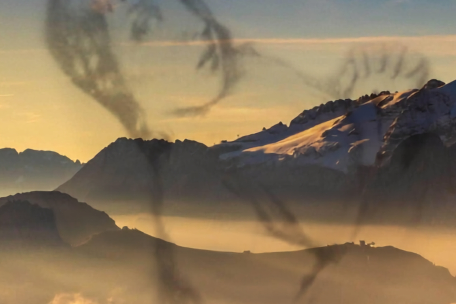 le dolomiti al tramonto
