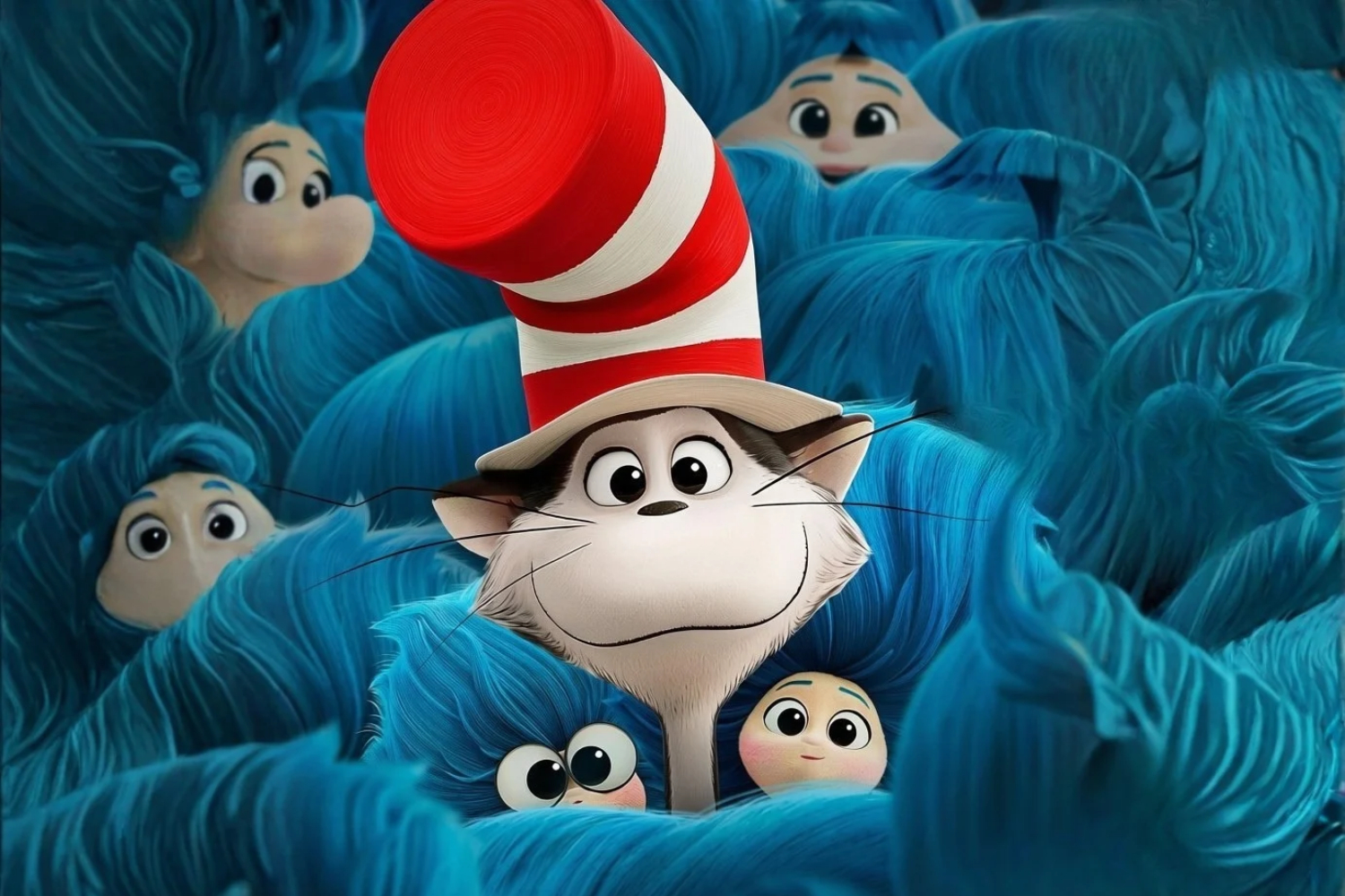 il gatto del film d'animazione con il suo inconfondibile cappello a cilindro
