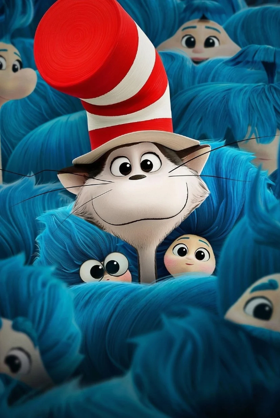 il gatto del film d'animazione con il suo inconfondibile cappello a cilindro
