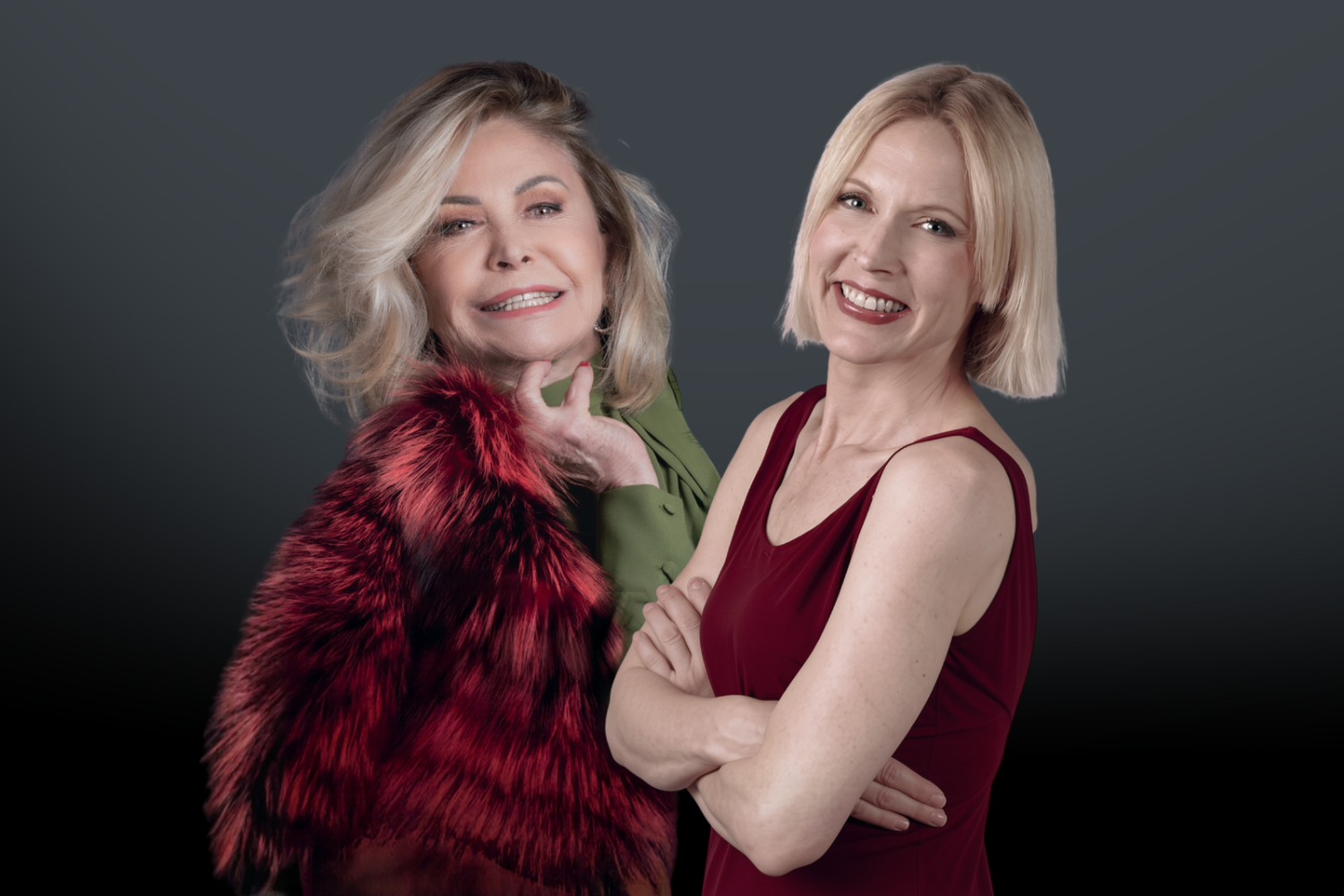 Paola Quattrini e Gaia De Laurentiis in posa